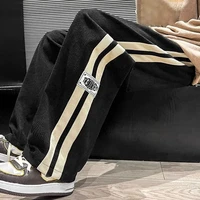 Pantalon décontracté High Street pour hommes, jambe large, droit, velours côtelé, jogging de mode, streetwear de couple, nouveau pantalon de protection, printemps, automne 6