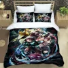 Demon Slayer Printed Bedding Sets exquisite bed supplies set duvet cover bed comforter set bedding set luxury birthday gift 5