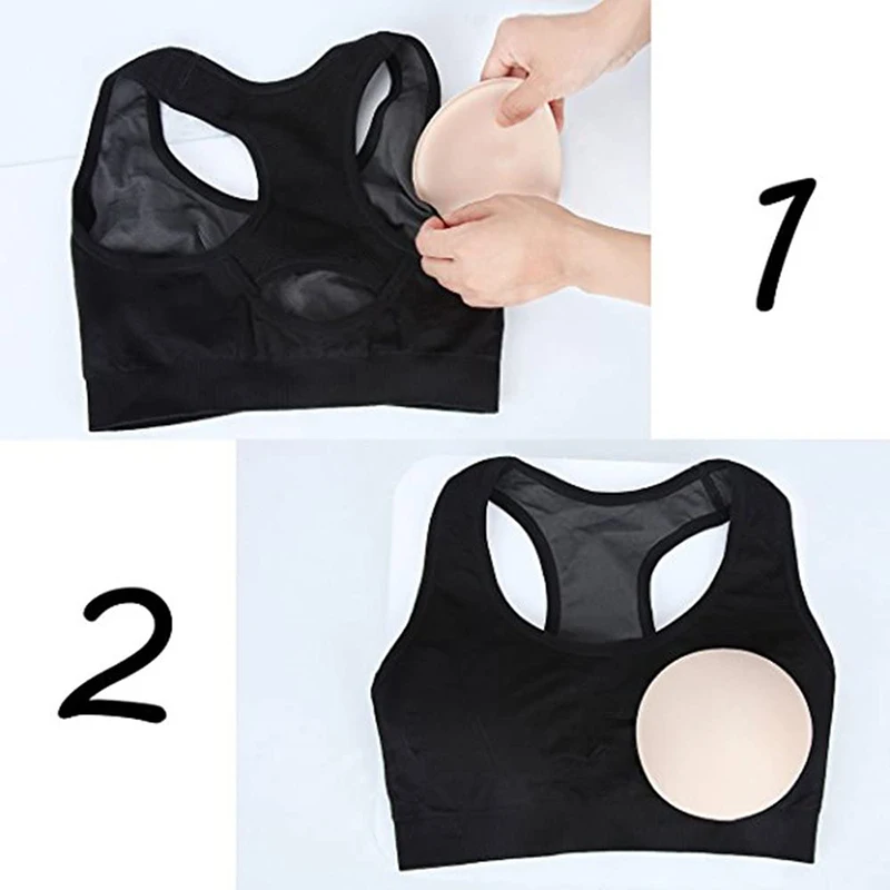 3 Pairs Bra Insert Pads, Breathable Triangle Shaped Edge Sewn Pads with  Massage Dot for Women Swimsuit, Sports Bra, Dresses