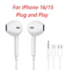 Original Wired headphones For iPhone 16 15 14 13 12 11 Pro Max 7 iPad In-Ear Earphones Lightning USB-C 3.5mm Earbuds Accessories 1