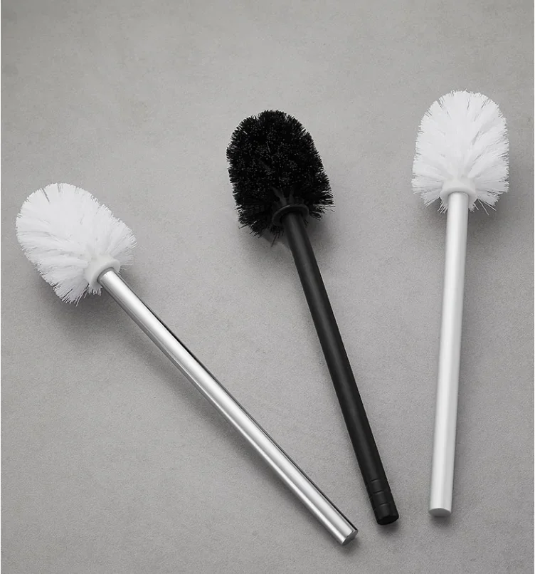 Toilet Set Accessories Stainless Steel Handle Toilet Brush Cup Universal Replacement Brush Head Bathroom Cleaning Tool