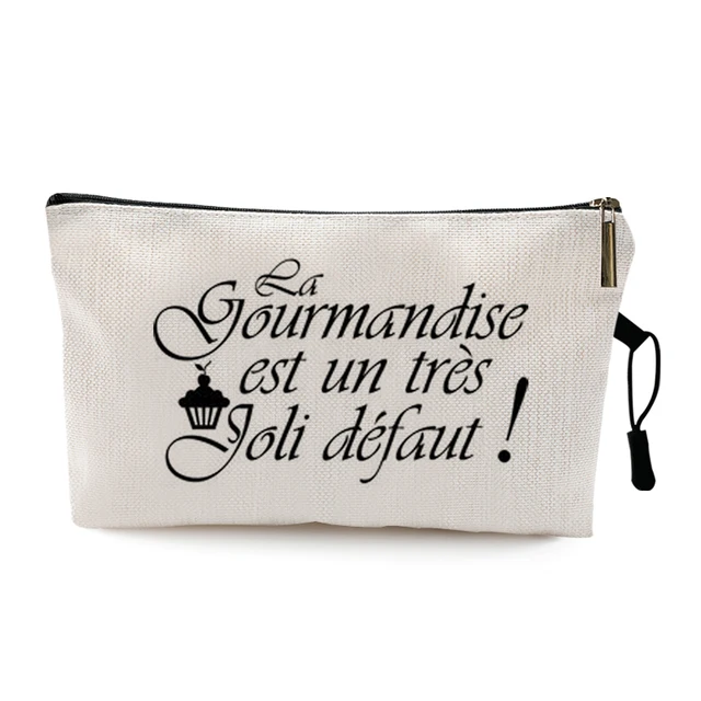 Teacher's Day Graduation Gift Cosmetic Bag Super Atsem Merci Maitresse Print Women Neceser Makeup Bag Pouch Travel Organizer Pattern 19