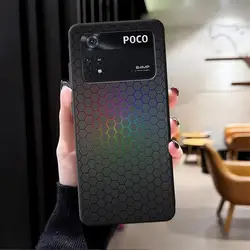 Premium Carbon Fiber Phone Case - Sleek and Durable Protection for Poco X3 (Mix01)