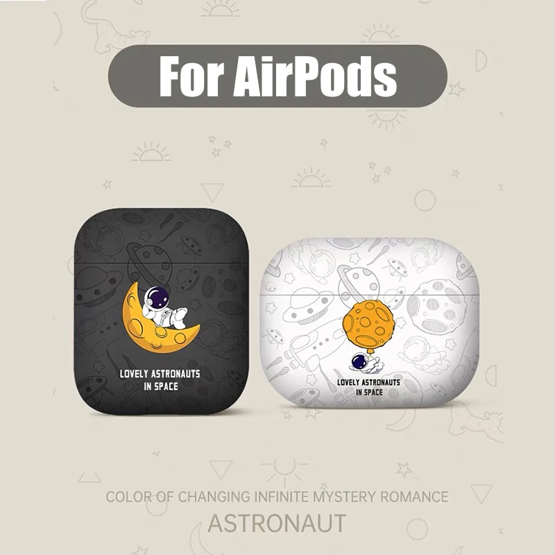 Astronaunt Matte Case For AirPods Pro Cover for airpods 3 2 1 Case TPU  Protective Cover for airpod pro Air Pods 3 Pro Funda Capa 