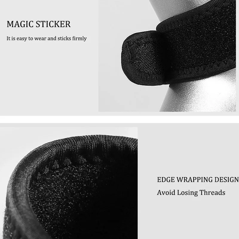 Patella Knee Strap 2 Pack Adjustable Knee Brace Patellar Tendon Stabilizer Support Band For Pain Relief Running Basketball