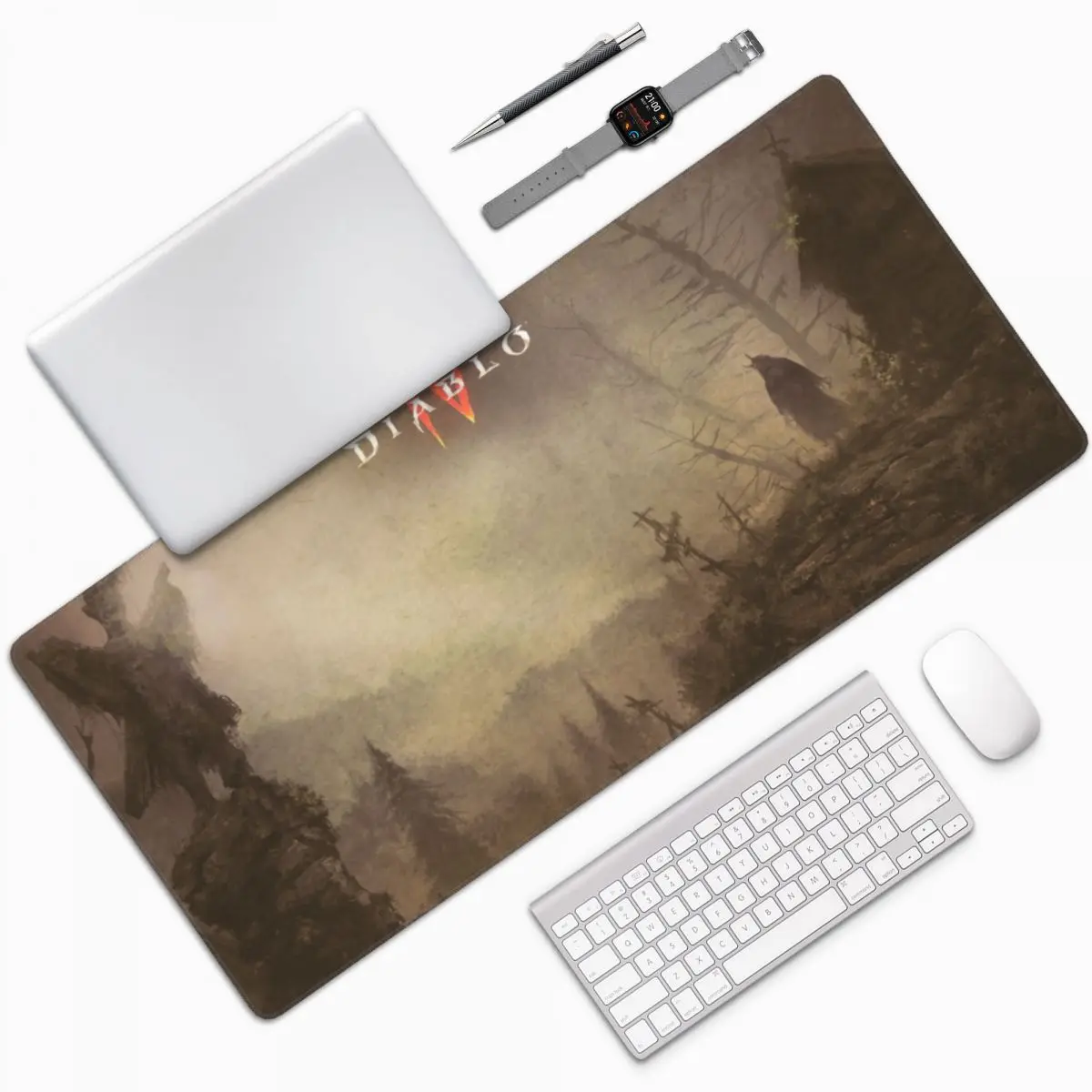 Diablo 4 Horror Game Keyboard Table Mat Mousepad Large Gaming Printing Gamers Mouse Pad