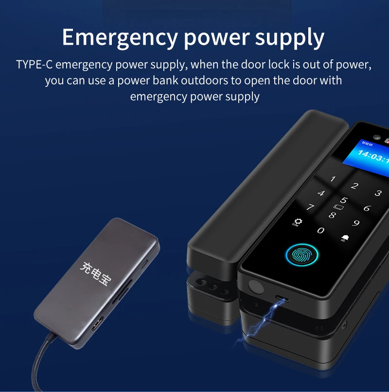 3D Face Recognition Smart Lock Tuya APP WIFI Infrared Sensor Biometric Electroni