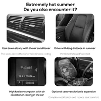 Lenovo Car Seat Cooling Fan 3 Speed Adjustable Car Headrest Cooling Air Fan Car Seat Fan for Front Rear Car Interior Accessories 5