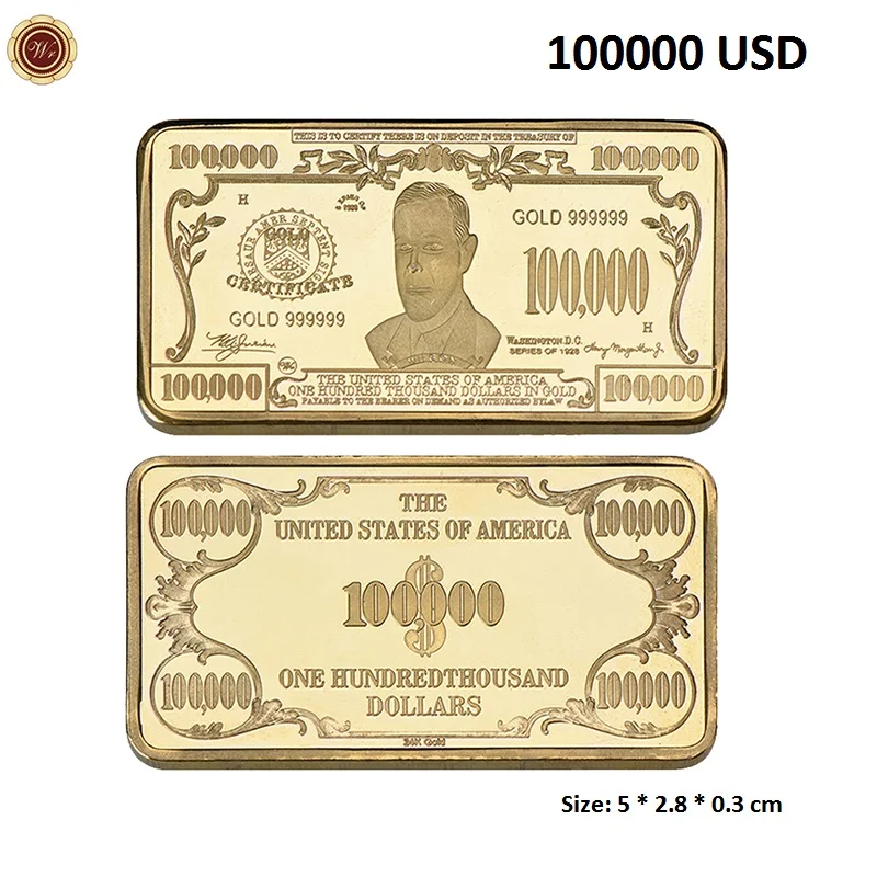 Luxurious Gold/Silver Plated US Dollar Design Souvenir Coin Set - Elegant Collectible and Business Gift