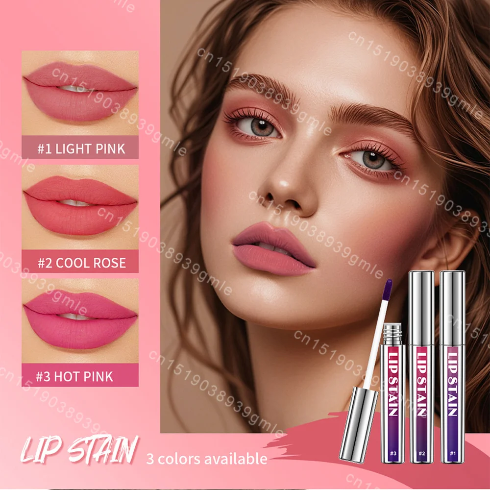 Peel Off Lip Stain Long Lasting Waterproof Pink Lip Tint Transfer Proof Non Stick Cup Natural Stain Women's Cosmetics Lip Makeup,Lip Tint,Lip Stain