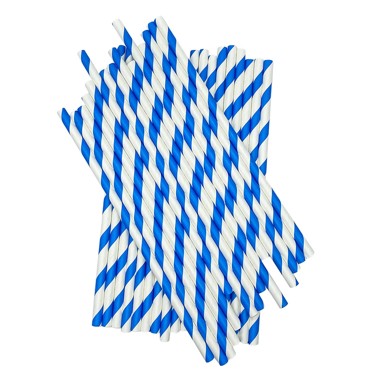 2000pcs-10*300mm-50pcs/pack-Blue disposable paper marshmallow sticks-factory low price-pattern-for restaurant