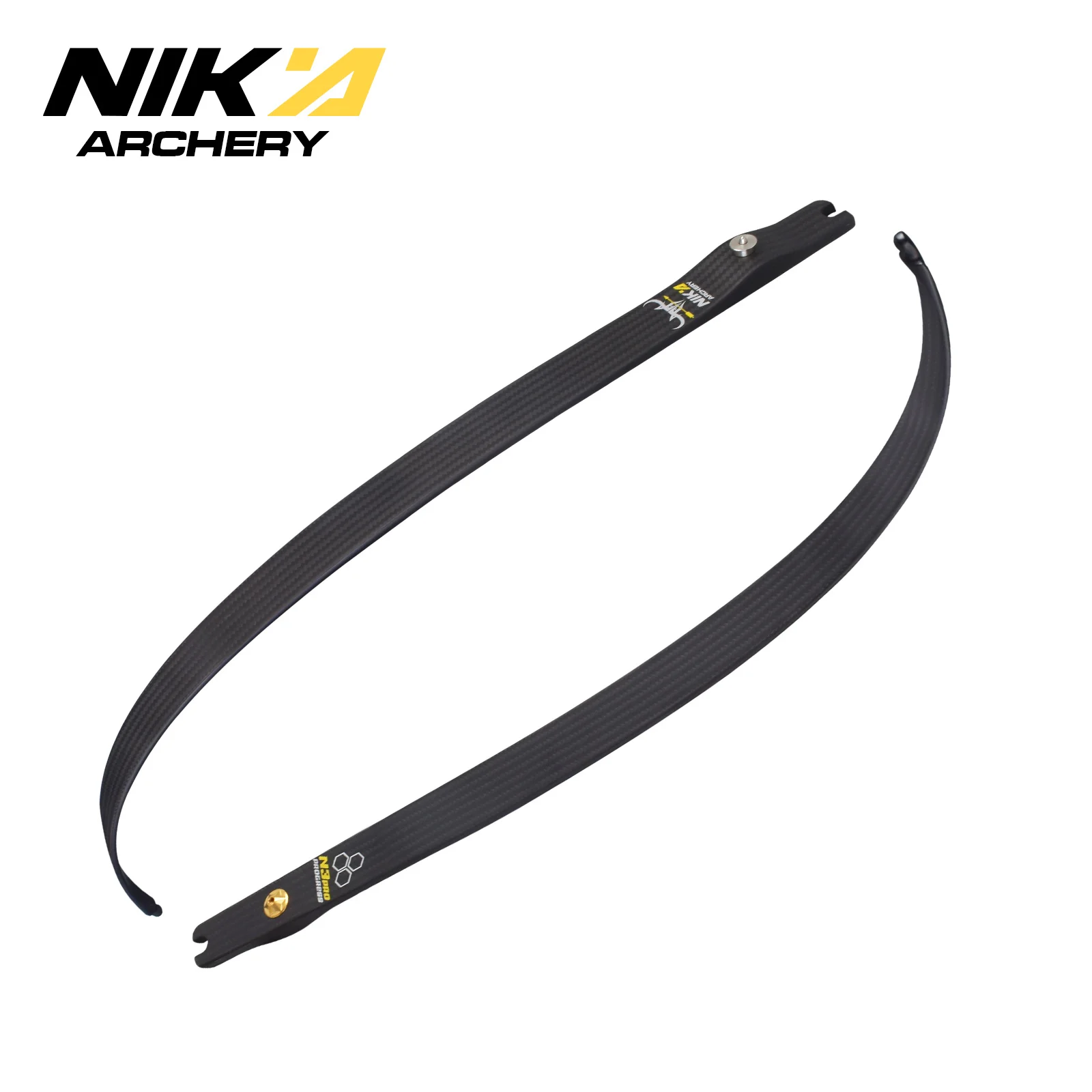 

1 пара для стрельбы из лука Nik 66 "68" 70 ''@ 25H Pro N3 с маленькими конечностями и логотипом быка, 100% углеродное волокно, вес тяги 20-50 фунтов (предварительная продажа)