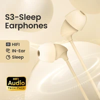 Type-C/3.5mm Earphones Wired Soft Silicone Sleep Headphones With Mic Handsfree  Headset In-Ear HIFI Earbuds For Mobile Phones 1