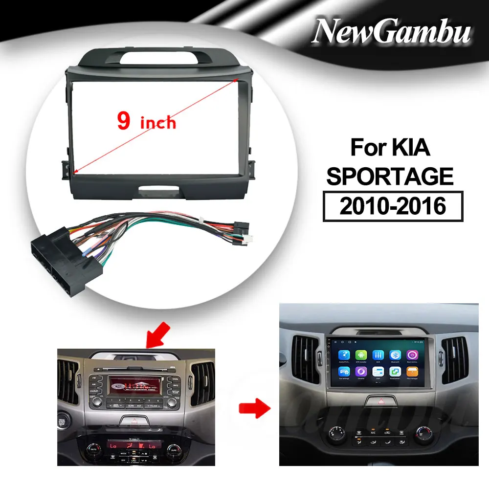 

9-дюймовая Автомобильная панель для KIA SPORTAGE 2010-2016, Android