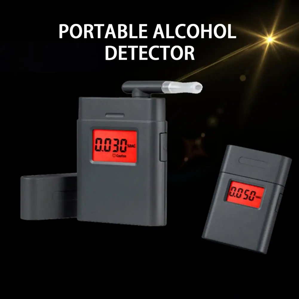 

Alcohol Tester 1 Set Convenient 360 Degree Rotating with Cover Anti-interference Alcohol Tester Breathalyzer for Driver