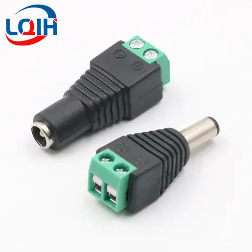 DC Terminal Connector 2pin DC Power Adapter 5.5mm x 2.1/2.5mm Plug Male to Female Jack Connector Plug For LED Strip CCTV Came - Image 5