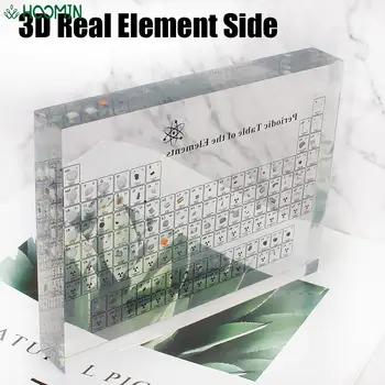 아크릴 주기 표 어린이 교육 학교 디스플레이, 화학 요소 디스플레이, 실제 요소 샘플 문자 장식 상품 이미지