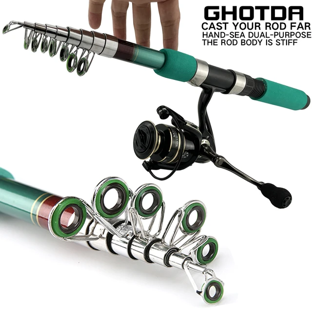 Portable Travel Rod Combo Strong and Durable Rock Fishing Rod and