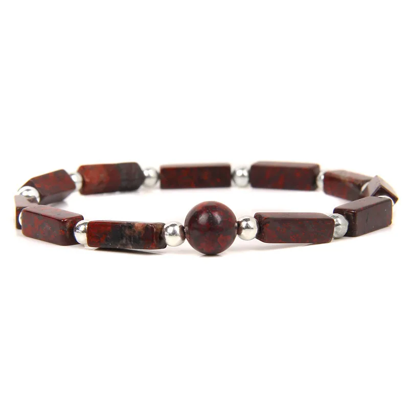 

SPC9 Stone Bracelet Yoga Balance Energy Imitate Volcanic Stones Beads DIY Handmade Jewelry Beaded Bracelets