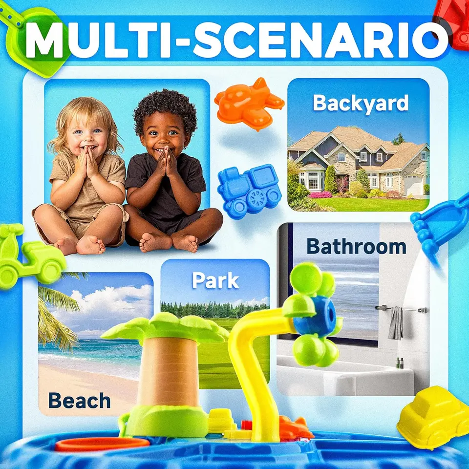 Water Table Toys For Toddlers 1-3 Kids Water Table For Toddler