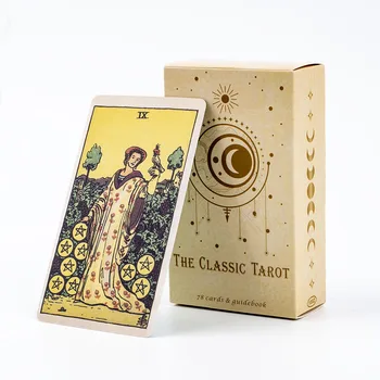 Il classico gioco da tavolo tarocchi per principianti 78 pezzi 10,4x6,1 cm Oracle Card con guida e bellissime illustrazioni