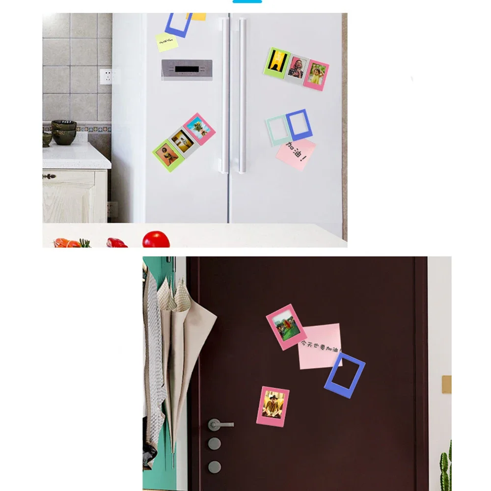 Assorted Colors random Free Combination Magnetic Photo Picture Frames for Fujifilm Instax Mini 8 8+ 9 Instant Camera Films