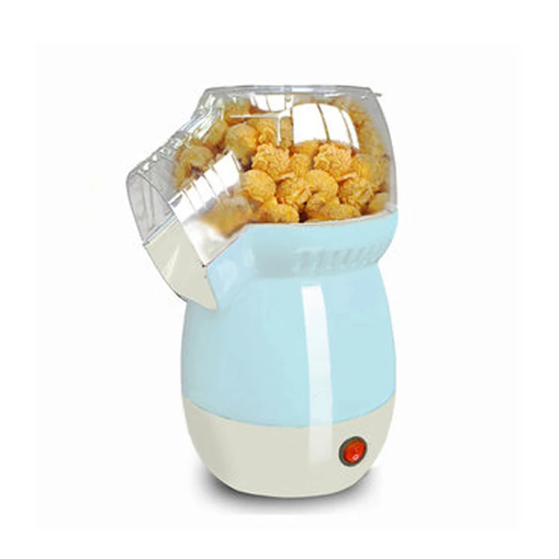 DMWD Electric Corn Popcorn Maker Household DIY Automatic Mini Hot Air Popcorn Making Machine DIY Healthy Oil-Free Corn Popper EU