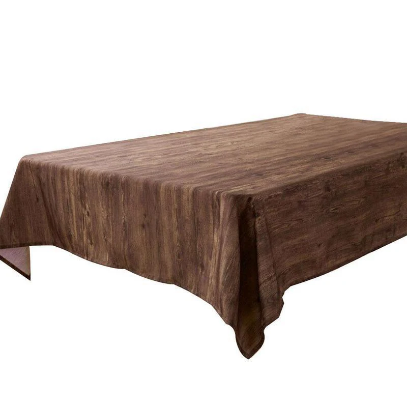 Rectangle Polyester Waterproof Oil Proof Table Cloth Cover with Vintage