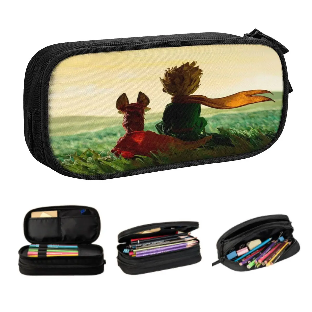 

Чехол для карандашей с изображением Маленького принца и лисы