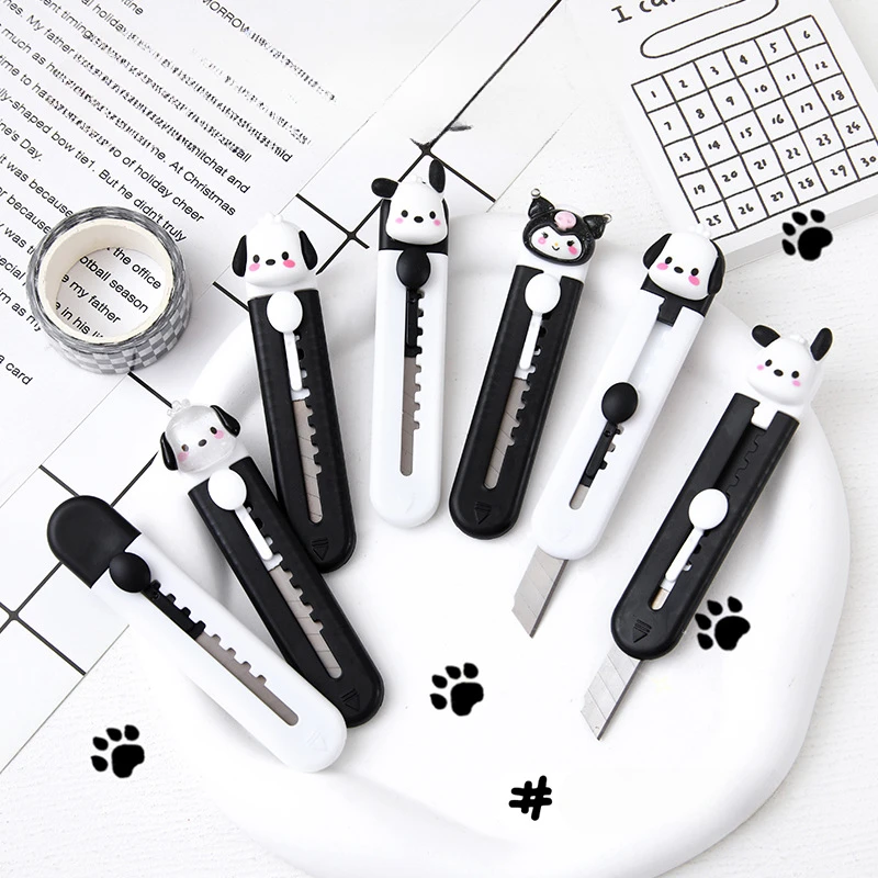 Cartoon Cute Dog Art Knife 1Pcs Mini Knife Student Paper Cutter Wallpaper Letter Opener Box Cutter Utility Knife