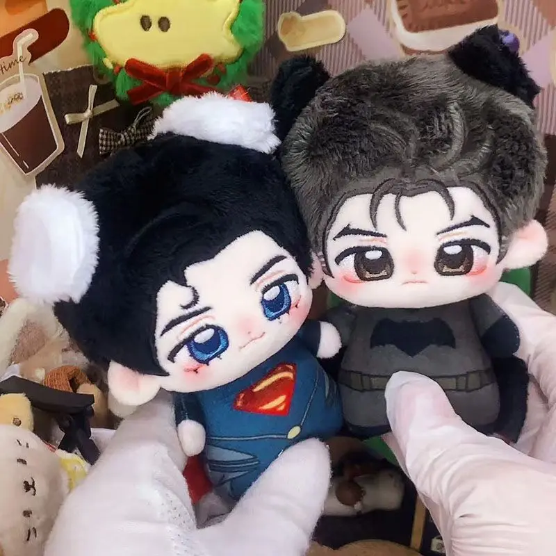 2026 New Anime Superman Clark Kent Plush Batman Bruce Wayne Plush Pendant Doll Classic Hero Plushie Movie Peripherals Fans Gift
