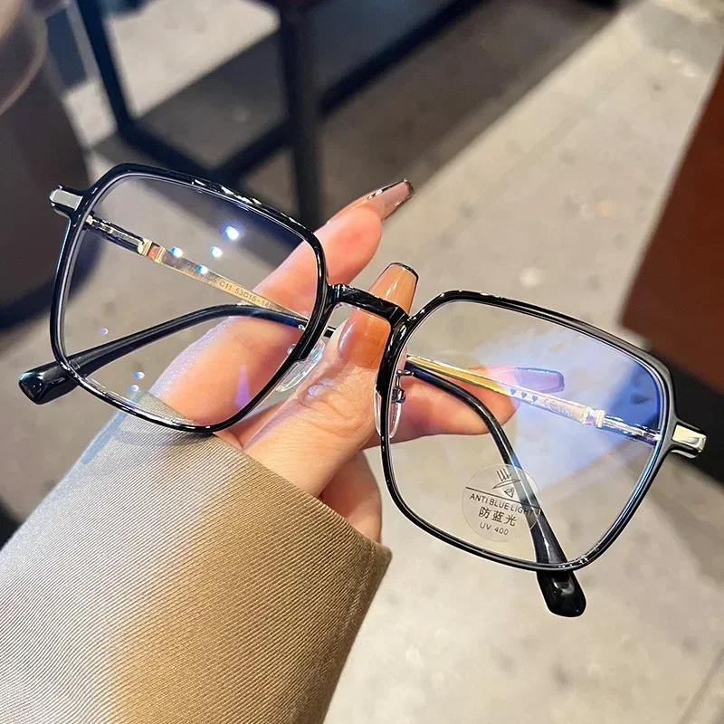 Fashion Myopia Glasses for Women Men Square Transparent Eyeglasses Retro Minus Diopter Eyeglasses Optical Prescription - 3
