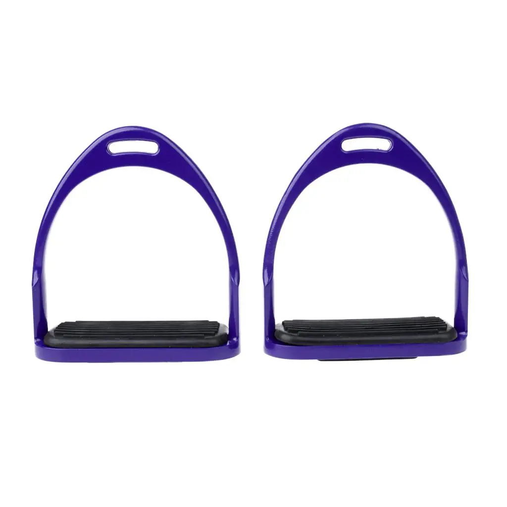 Equestrian Stirrups Horse Riding Bendy Irons Steel Stirrups-5cm Wide Track