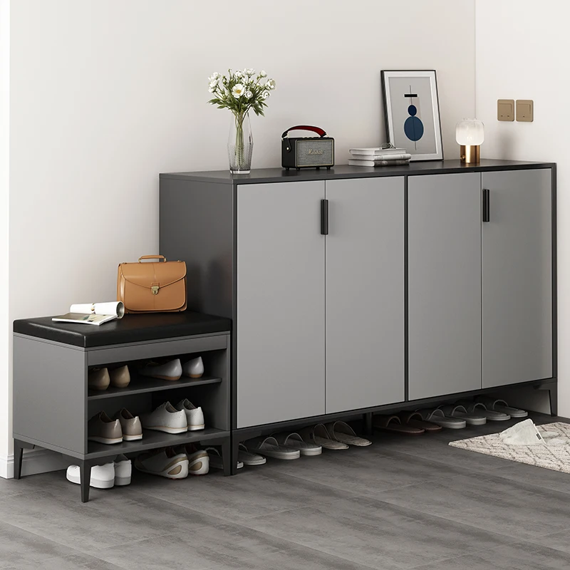 

Space Saving Furniture Shoe Storage Bench Auxiliary Ultra Thin Modular Shoe Holder Hall Meuble Chaussure Shoe Cabinets SY50SC
