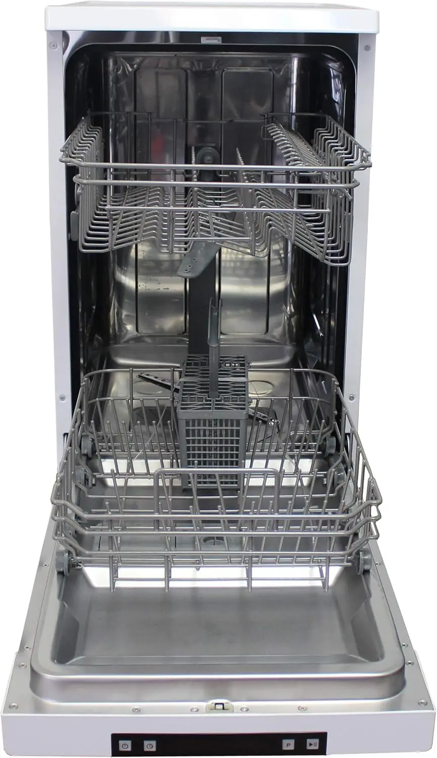 SD-9263W 18″ Wide Portable Dishwasher with ENERGY STAR, 6 Wash Programs, 8 Place Settings and Stainless Steel Tub – White 5