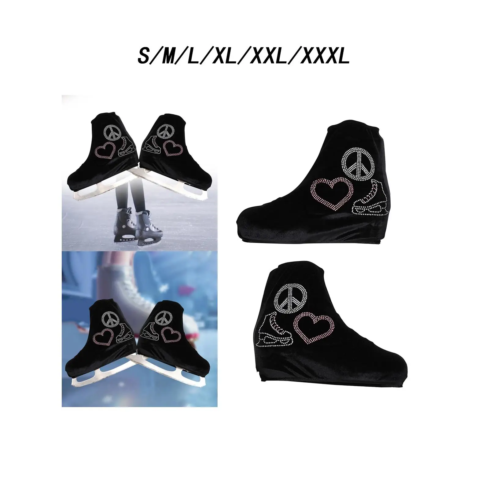 Ice Skate Cover Accessories Anti Scratch Ice Blade Guards Portable Anti Dirt Boot Cover Lightweight Organizer Skating