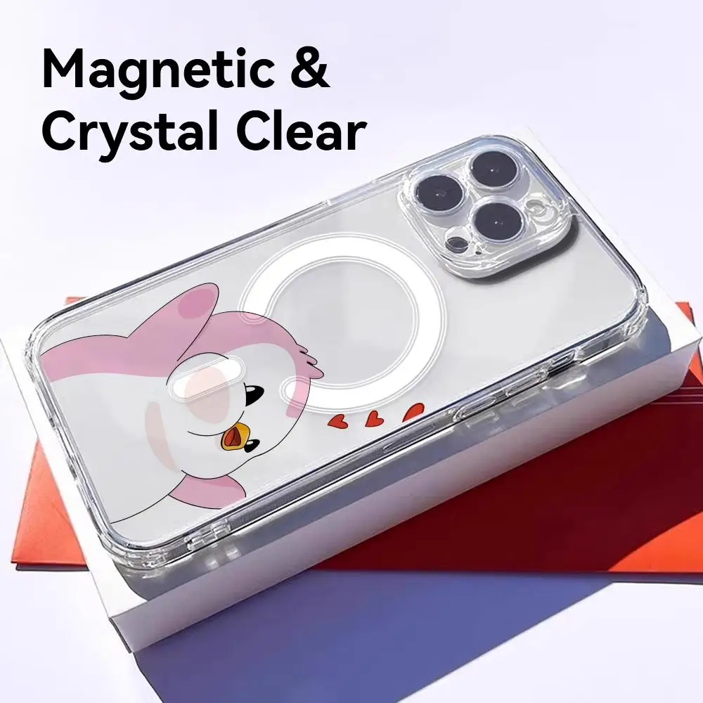 Pudgy Penguins Magnetic Clear Phone Case - Sleek & Slim Wireless Cover
