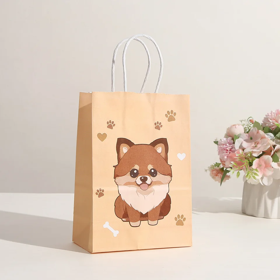 Set 12 Sacchetti Regalo A Forma Di Zampa Di Cane + 10 Sacchetti Con Coulisse – Per Feste, Dolciumi, Piccoli Regali