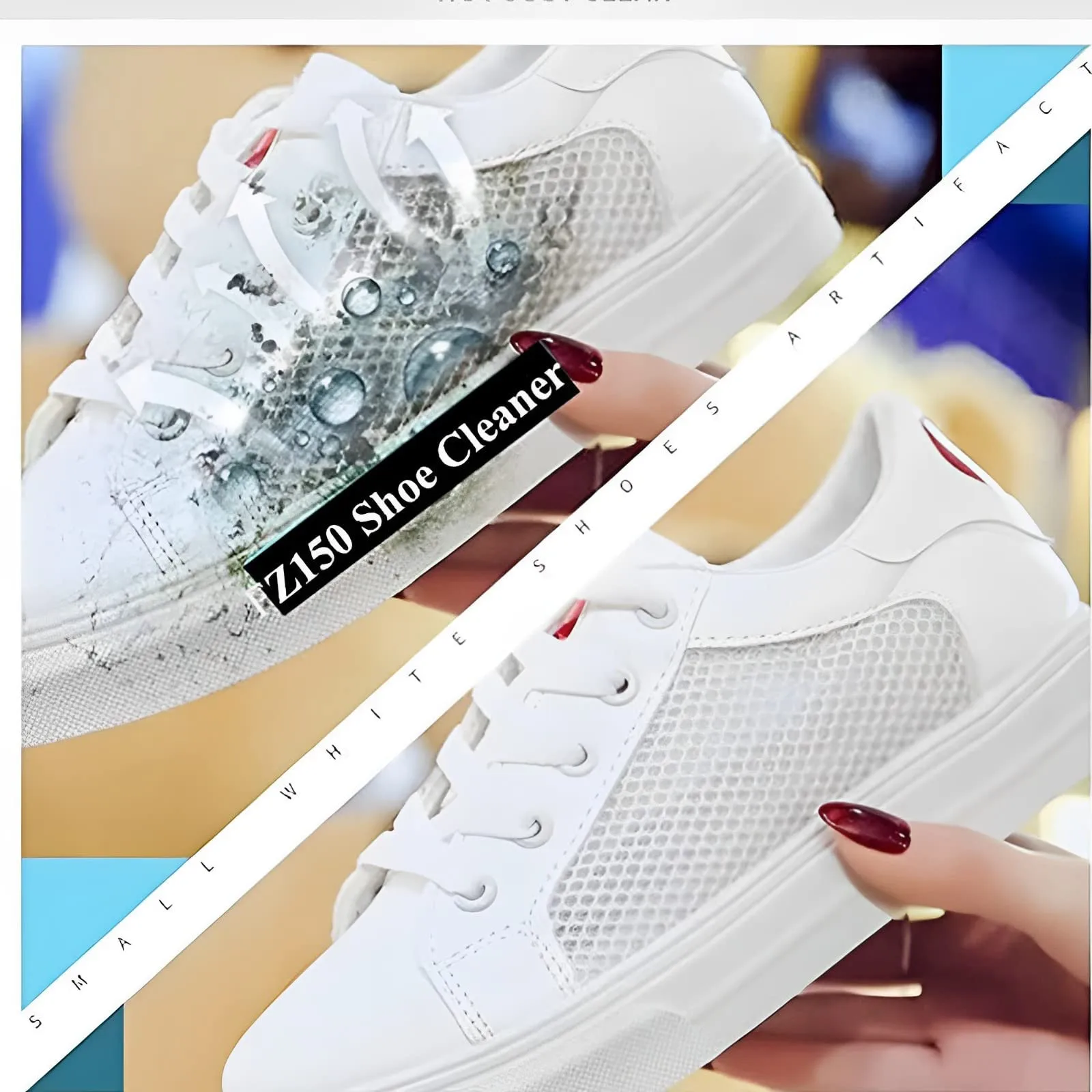 1PCS White Shoes Cleaner Whitening Cleansing Foamzone for Shoe Brush Shoe Sneakers Shoes 100ml Cleaning Tool