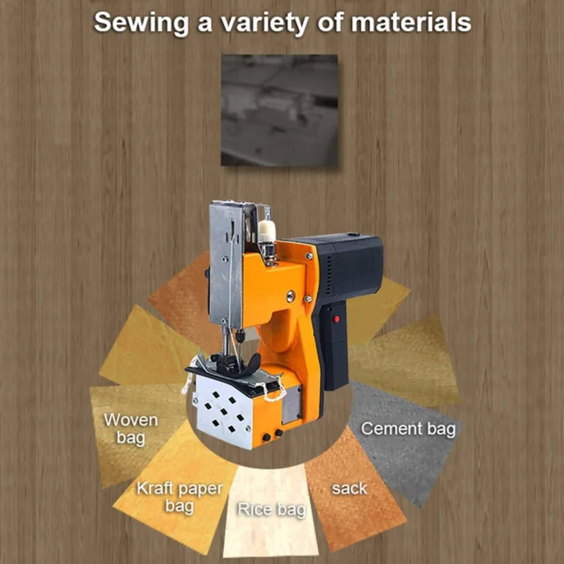 Automatic Woven Bag Packaging Machine Portable Sewing Machine Electric Stitching Machine Woven Bag Sealing Packaging Machine EU 2