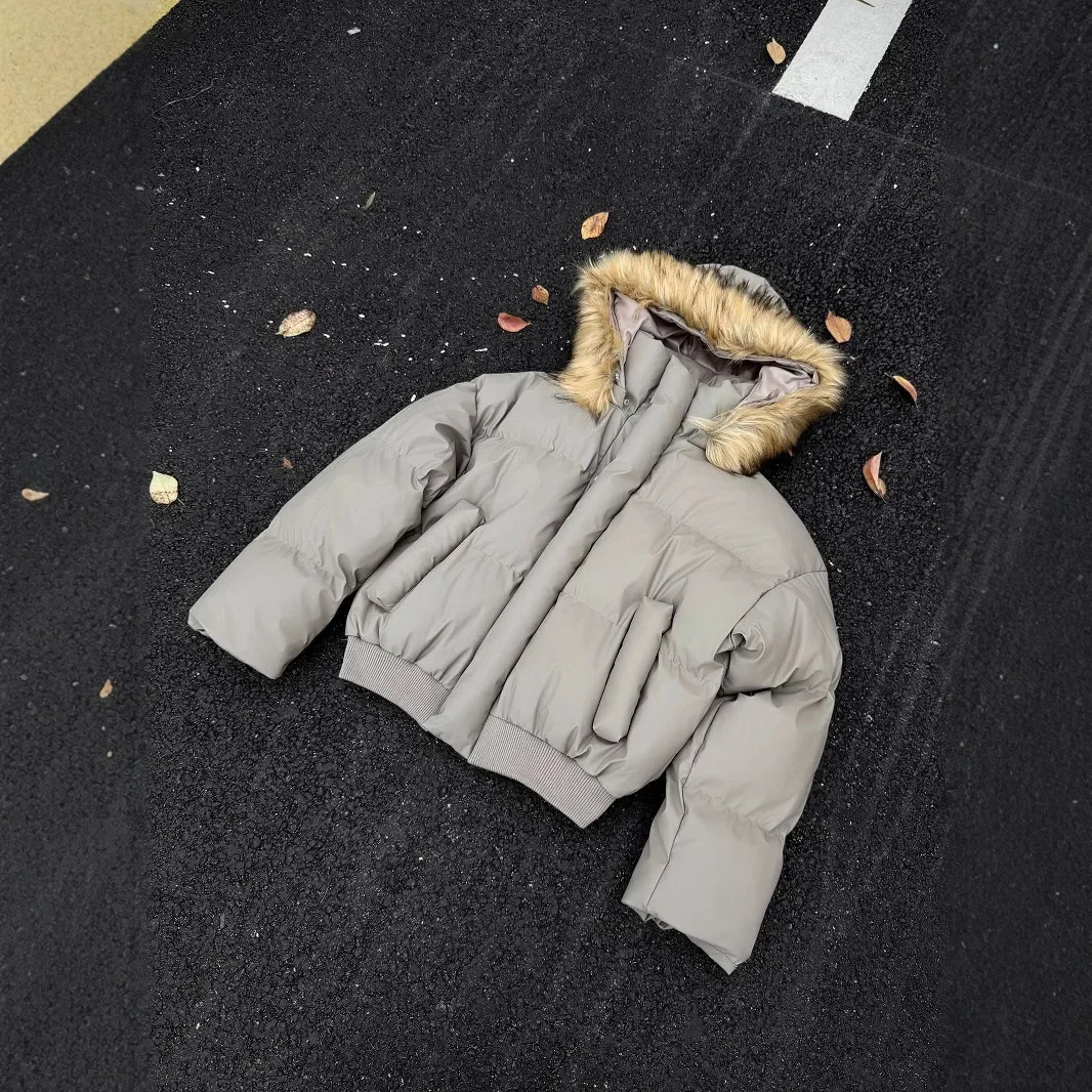 Foreign Style Warm Hooded Cotton Jacket main image 0