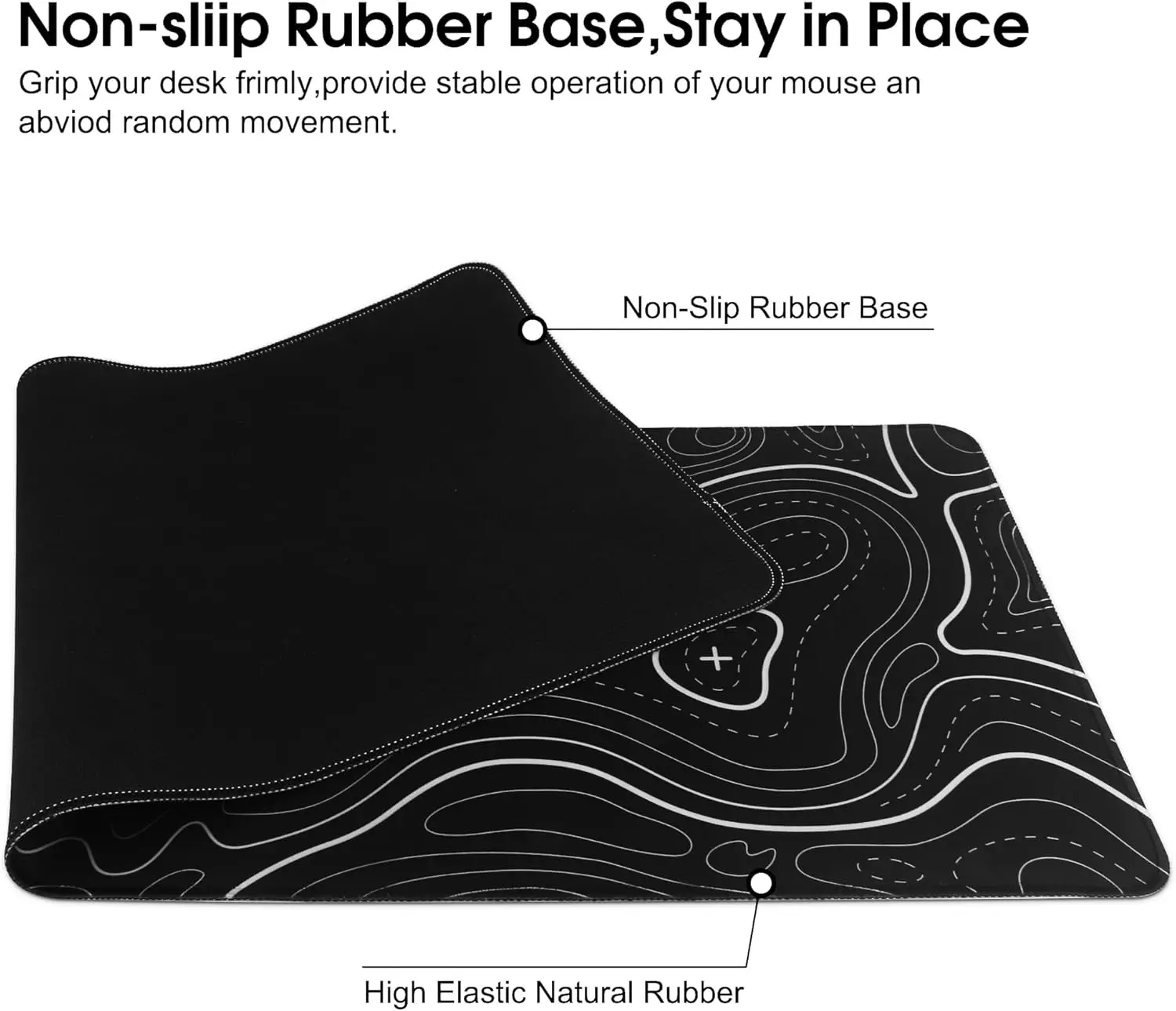 Dual-Pack Mouse Mat - Soft Surface Anti-Slip Desk Pad for Home, Office, and Gaming Use
