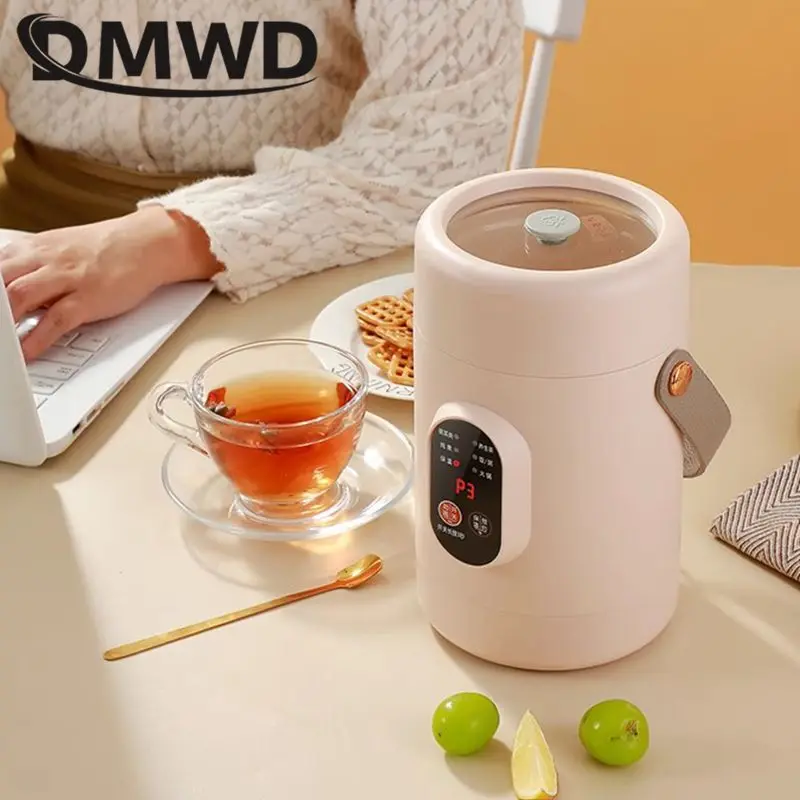 110V 220V Portable rice cooker 1.6L Ceramic glaze liner Intelligent Stew cup Non-stick coating Cooking pot Reservation Timing 6