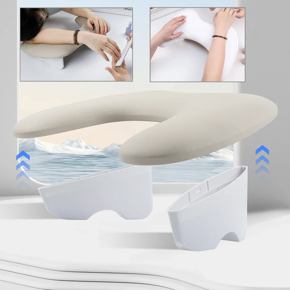 Lootaan Ergonomic Hand Rest for Desk Use, ABS Dual-Piece Comfort Support Hand Pillow Office Cushion