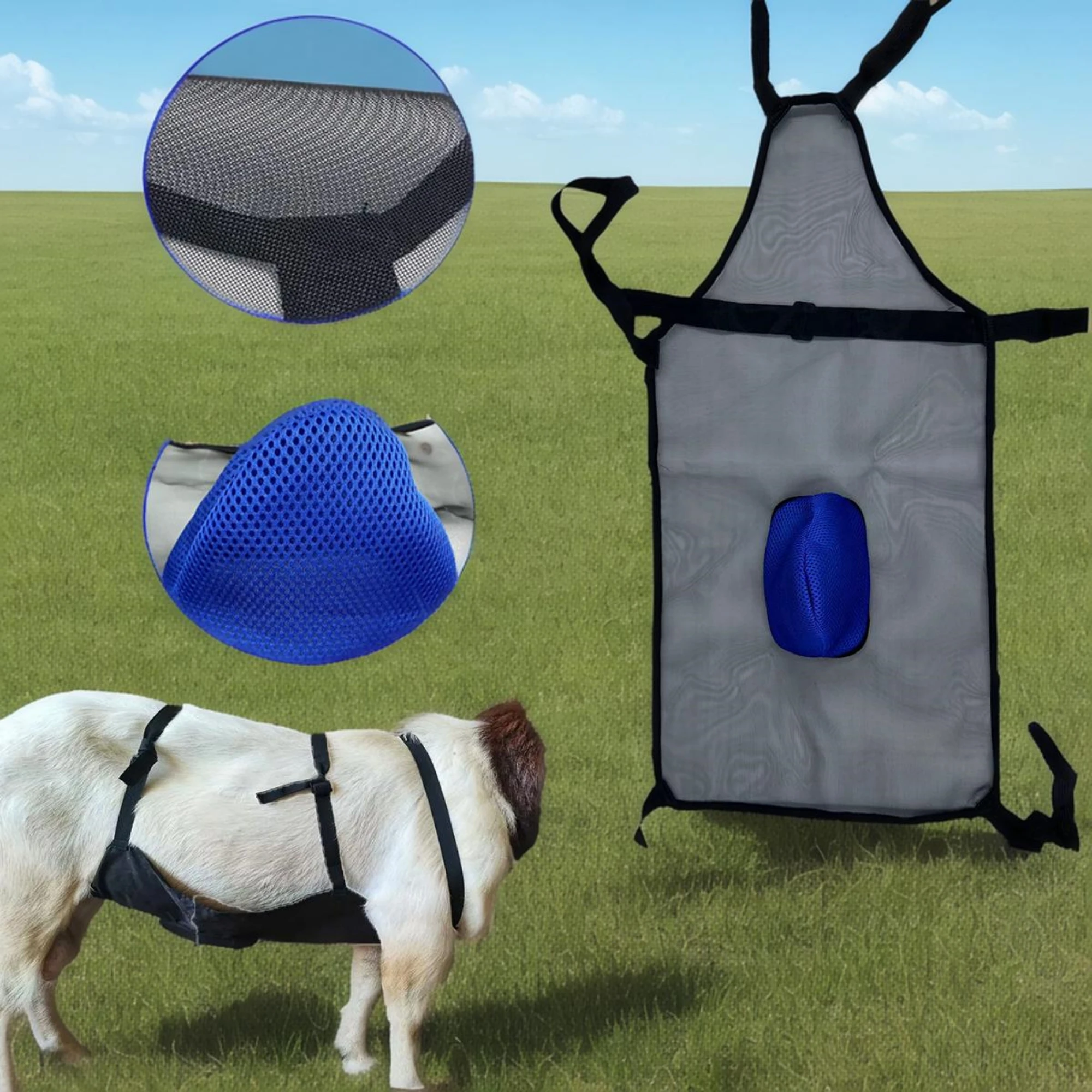 Sheep Belly Bibs Prairie Breeding Sheep Anti-Mating Belly Bibs Bib Wrap Breathable Anti-Ram Climbing Ewe