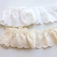 ⁦دانتيل تطريز DIY مكشكش – حافة تنورة أنيقة للخياطة والديكور ✨🧵.⁩ - الصورة ⁦2⁩