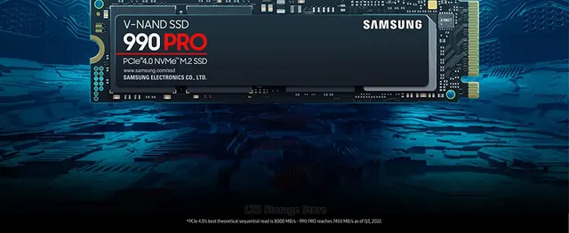 SAMSUNG 990 PRO M.2 SSD M2 1 To 2 To PCIe Isabel 4.0x4, NVMe™Disque dur SSD  M.2 2.0 pour ordinateur portable, 2280 pouces - AliExpress