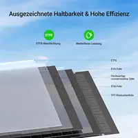 Kit Panneau Solaire Souple 240W 1x240W, Module PV Monocristallin Flexible étanche IP67, Cellule Photovoltaïque Hors Réseau pour batterie 12V, Camping-Car, Voiture, Hangar, Toit, Bateau, Balcon, Système solaire Lionshee 6