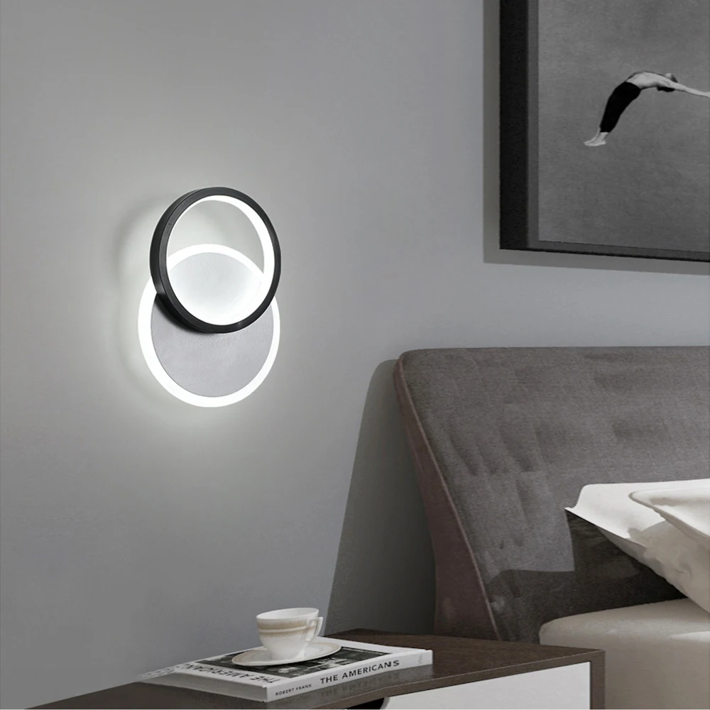 LED Wall Lamp For Bedroom Bedside Living Room Aisle Corridor Stairs Modern Indoor Sconce Home Decorative Light Fixture