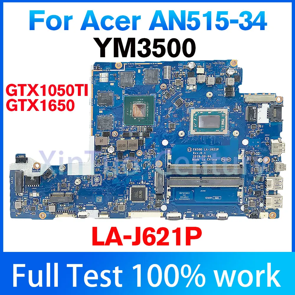 

LA-J621P For Acer Nitro AN515-34 AN515-34G Notebook Mainboard with R5/R7CPU GTX1650/GTX1050TI GPU Laptop Motherboard 100% test